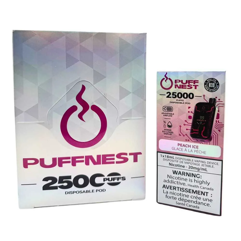 PUFF NEST Peach Ice 25000 Puffs