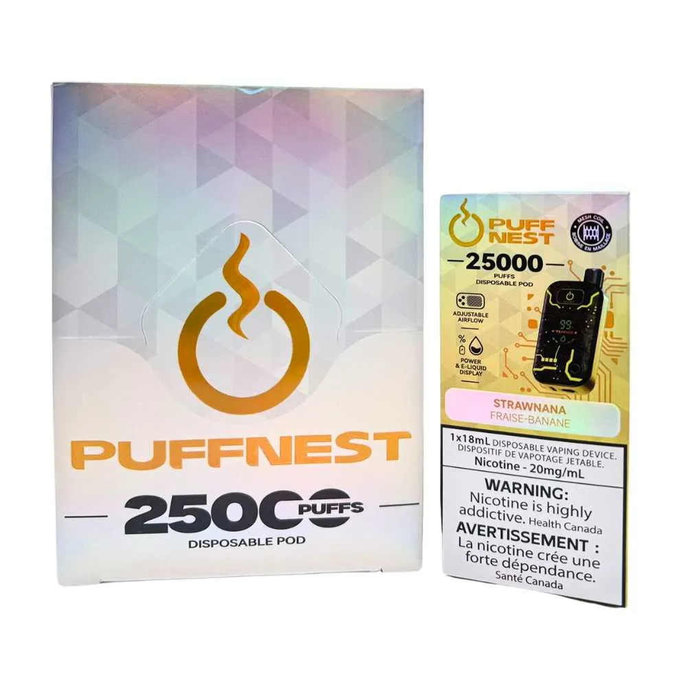 PUFF NEST Strawnana 25000 Puffs