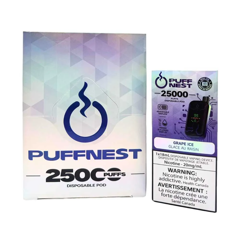 PUFF NEST Grape Ice Disposable Vape