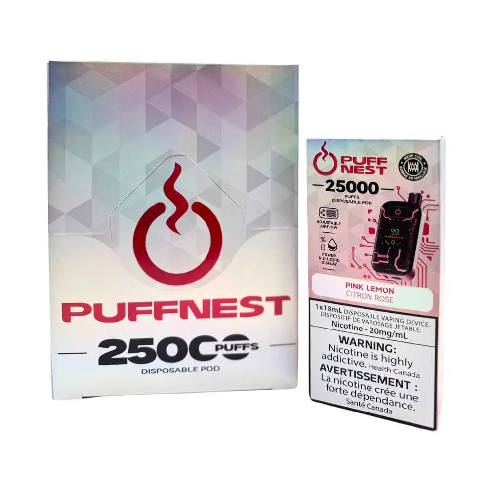 PUFF NEST Pink Lemon Disposable Vape
