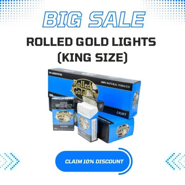 Rolled Gold Lights King Size