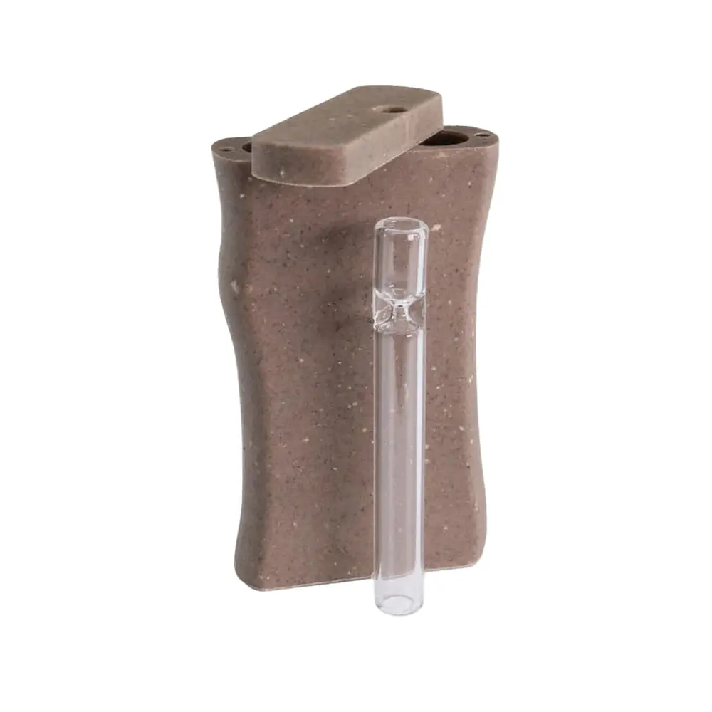 Bio-Plastic Dugout Large 4 Inch with Glass One-Hitter – Eco-Friendly Smoking Accessory